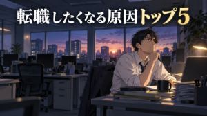 転職したくなる原因トップ5を公的統計から解説する記事のアイキャッチ