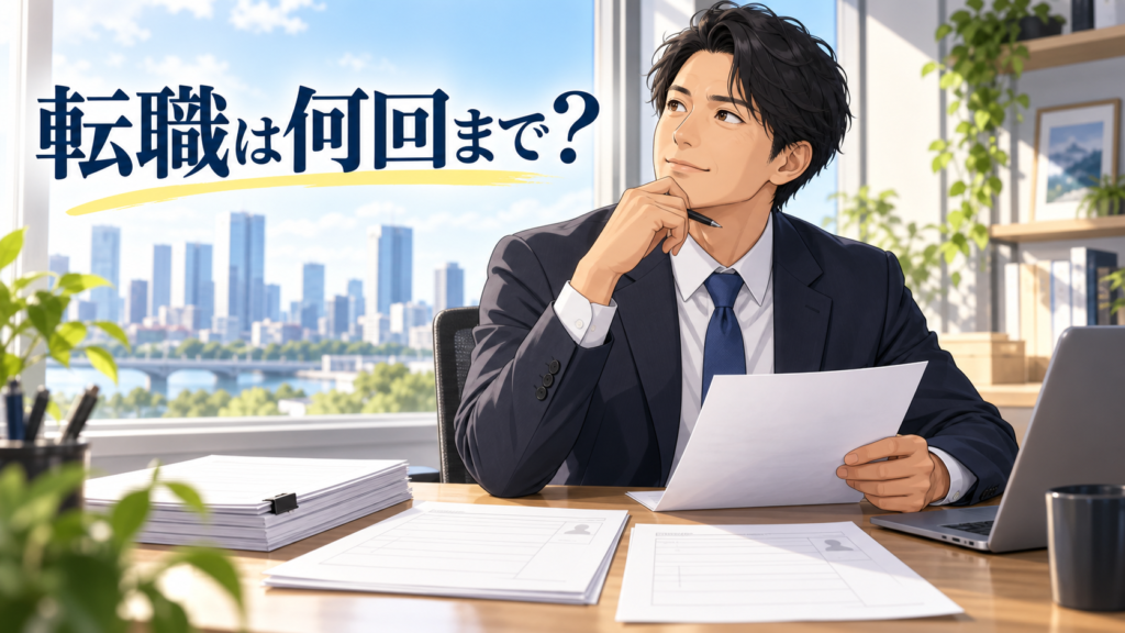 転職回数の実数と採用側の見方を解説する記事のアイキャッチ