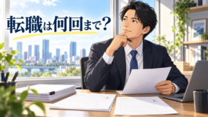転職回数の実数と採用側の見方を解説する記事のアイキャッチ