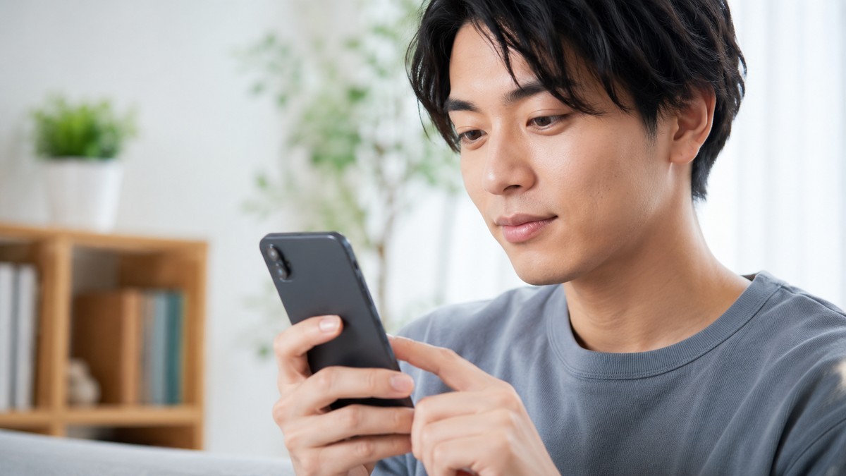 スマホで転職エージェントの口コミ・評判を確認する人物
