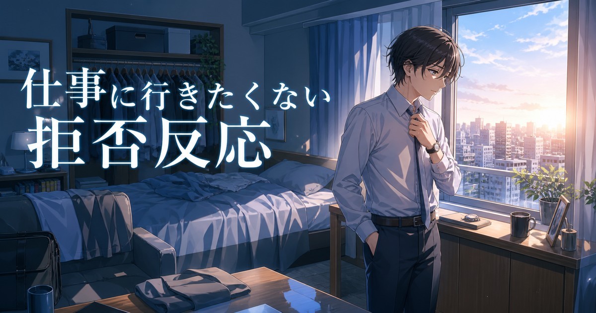 仕事に行きたくない拒否反応は心と体からのサインというテーマのアイキャッチ画像