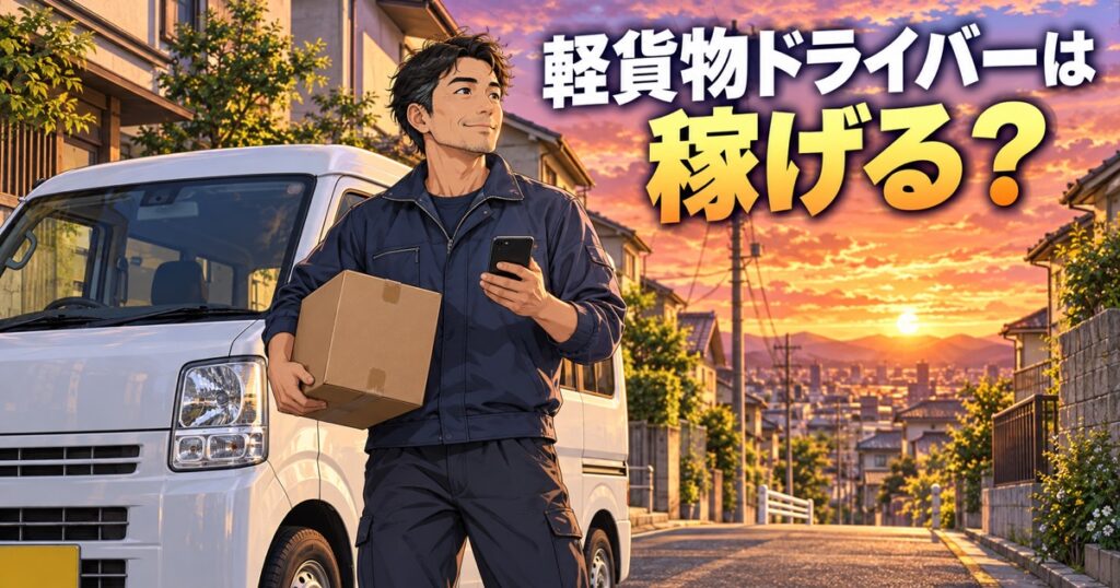 軽貨物ドライバーが稼げるのかを考える配送ドライバーのイメージ